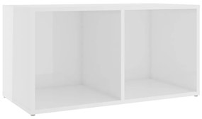 Mobili Porta TV 2 pz Bianco Lucido 72x35x36,5 cm in Truciolato