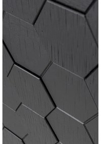 Cassettiera bassa in pino nero 140x58 cm Linc - White Label