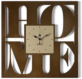 Orologio da parete di design home caramello industrial/miele in fer...
