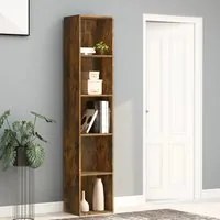 Libreria Rovere Fumo 40x30x189 cm in Legno Multistrato 815435