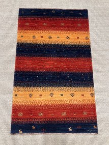 Loribaft Tappeto 90 x 60 Rosso (Iran) Annodato A Mano