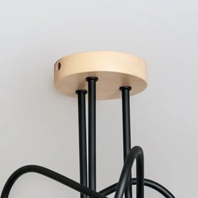 Plafoniera OXFORD 3xE27/15W/230V pino/nero