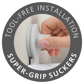 Set di 2 mensole angolari bianche autoportanti in plastica per il bagno EasyStore - Joseph Joseph