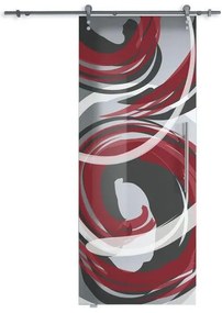 Anta per porta scorrevole Energy in vetro multicolore L 96 x H 215 cm sp.10 mm sinistra