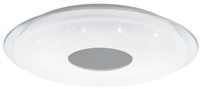 Plafoniera Moderna Lanciano-Z Acciaio Bianco 4 Luci Led Integrato 4,8W