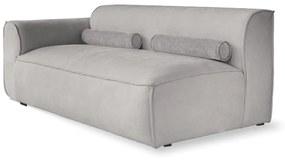 Divano componibile in grigio chiaro (con penisola a sinistra) Flex Felix – Miuform