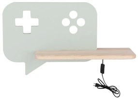 Applique LED per bambini con mensola CONSOLE LED/5W/230V verde