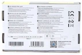 Aigostar - Striscia LED dimmerabile con sensore 1m LED/2W/4xAAA 3000K IP65