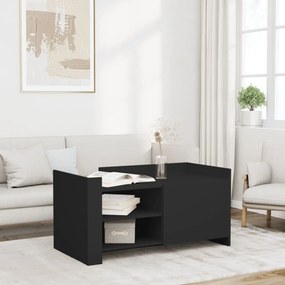 Tavolino Da Salotto Nero 100x50x50 Cm Legno Multistrato /