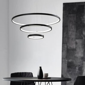 Lampadario LED a sospensione con filo LED/42W/230V 3000K nero