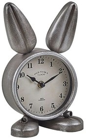 Orologio da scrivania metallo argento 24 cm THUSIS Beliani