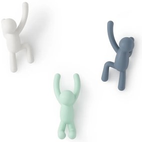 Ganci in plastica da parete in set da 3 Buddy - Umbra