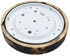 Brilagi - Plafoniera CARVALHO SLIM SMOKEY 1xE27/60W/230V rovere Ø 27,5 cm