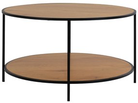 Tavolino rotondo con piano in rovere naturale ø 80 cm Vita - House Nordic