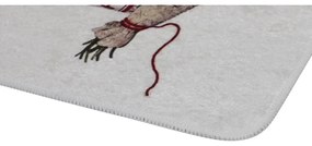 Set di tappetini per il bagno viola/grigio chiaro 2 pz 60x100 cm Purpura – Foutastic