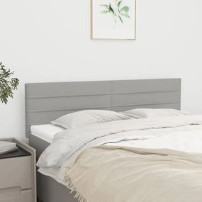 Testiere 2 Pz Grigio Chiaro 72x5x78/88 Cm İn Tessuto /