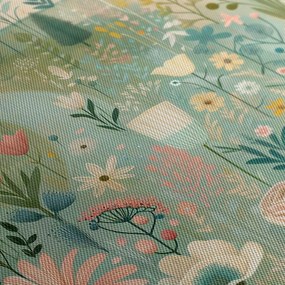 Quadro su tela – Fiori primaverili sul sentiero del bosco