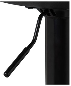 Sgabelli da bar neri ad altezza regolabile in similpelle in set di 2 (altezza seduta 56,5 cm) - Casa Selección