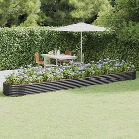 Letto Da Giardino İn Acciaio A Polvere 544x100x36 Cm Antracite /