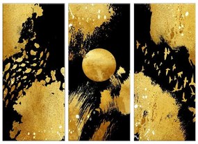 Quadro su tela Gold nature, multicolore 150 x 100 cm
