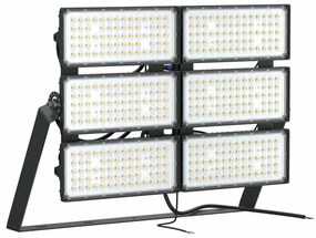 Faro Modulare LED 1.200W IP66, 167lm/W Dimmerabile DALI - INVENTRONICS Colore Bianco Freddo 5.000K, Scegli l'angolo di illuminazione 90°, Scegli le staffe dei moduli Fisse