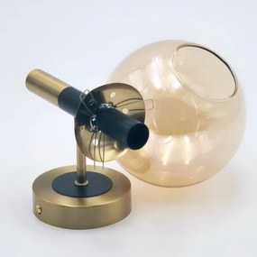 Applique ROLLO 1xE14/5W/230V oro/fumé beige