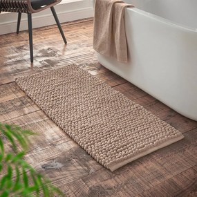 Tappetino da bagno marrone 50x120 cm Aspen Bobble - Bianca