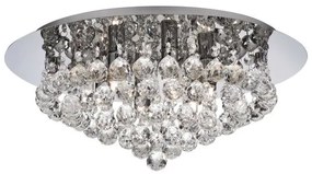 Hanna 6lt flush - metallo cromato e cristallo trasparente