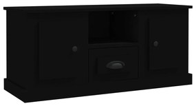 Mobile Porta TV Nero 100x35,5x45 cm in Legno Multistrato