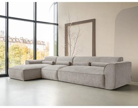 Divano angolare componibile beige (con penisola a sinistra) Flex Felix – Miuform