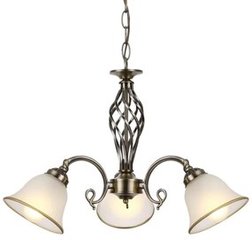 Globo 60208-3 - Lampadario a sospensione con catena ODIN 3xE27/60W/230V