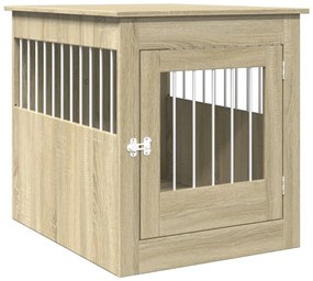 Gabbia cani arredamento rovere sonoma 64,5x80x71cm multistrato