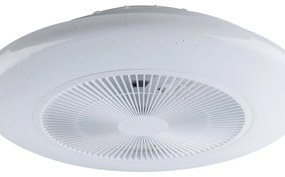 Ventilatore da soffitto Ponente bianco, Ø 55 cm, CCT, dimmerabile, INTEC IP20