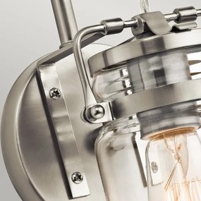 Elstead KL-BRINLEY1-NI - Applique BRINLEY 1xE27/60W/230V cromo opaco