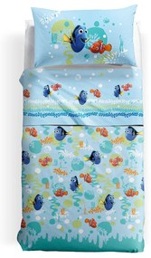 Set Lenzuola Copriletto Singolo Nemo&dory Disney, in cotone
