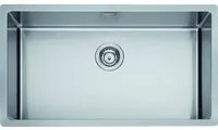 Lavello da incasso in acciaio inox a una vasca 74x44cm Coveh