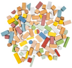 Blocchi di costruzione in legno - 100 pezzi