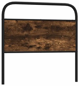 Testiera Rovere Fumo 107 Cm İn Acciaio E Legno Multistrato /