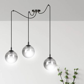 Lampadario a sospensione GIGI 3 BLACK GRAFIT