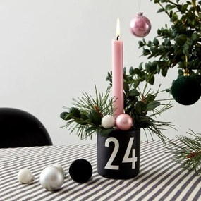 Candeliere in porcellana nera - Design Letters