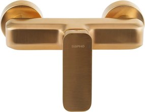 Rubinetto per doccia dorato da parete (con una uscita) Spy – Sapho