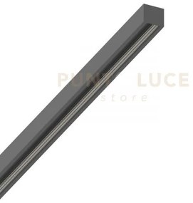 Ego low profilo sistema lineare binario nero 100cm in alluminio