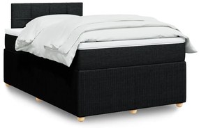 Giroletto A Molle Con Materasso Nero 120x190 Cm İn Tessuto /