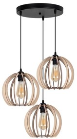 Lampadario su filo DORO 3xE27/60W/230V