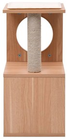 Albero per gatti con tappeto tiragraffi in sisal 60 cm