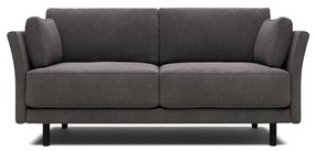 Kave Home - Divano Gilma 2 posti grigio chiaro con gambe finitura nera 170 cm FR