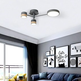 LAMPADA DA SOFFITTO GREY GRIGIA APP530-3C