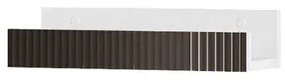 Mensola per bagno Niwa L 40 cm laccato opaco bianco con vetro grigio carbone