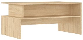 Tavolino salotto rovere sonoma 90x55x42,5 cm legno multistrato