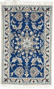 Nain Tappeto persiano 90 x 60 Blu (Iran) Annodato A Mano